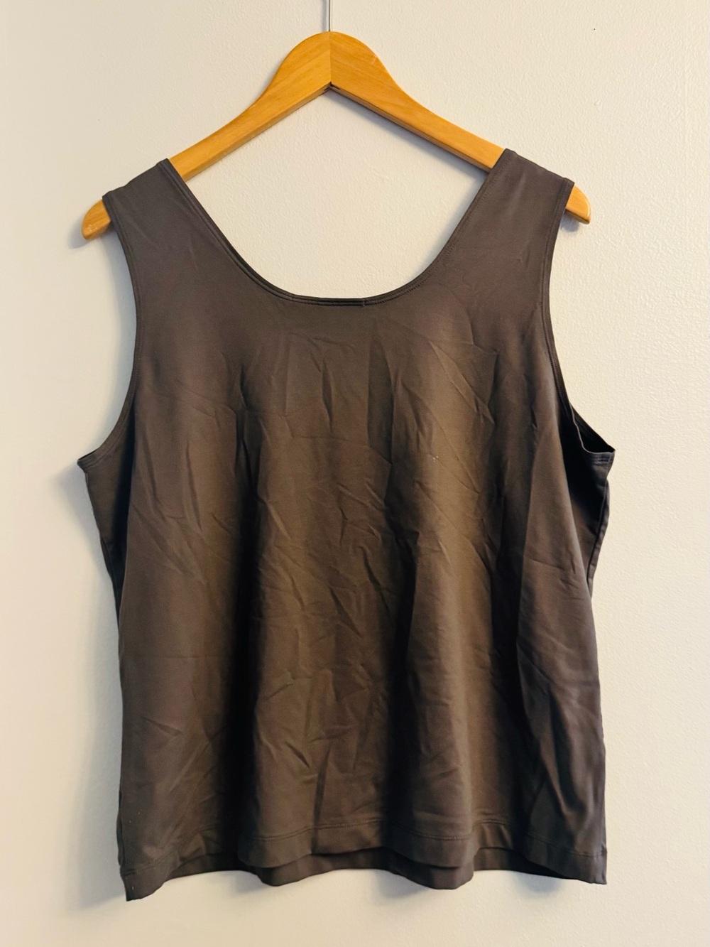 Chico’s Basic Layering Tank Top Brown Mocha Nylon Spandex Size 3 (XL/16) - Picture 4 of 5